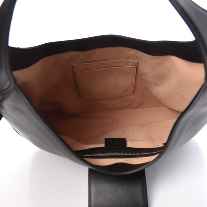 Gucci Calfskin Web Garden Collection Embroidered Medium Dionysus Hobo Black 8 of 13