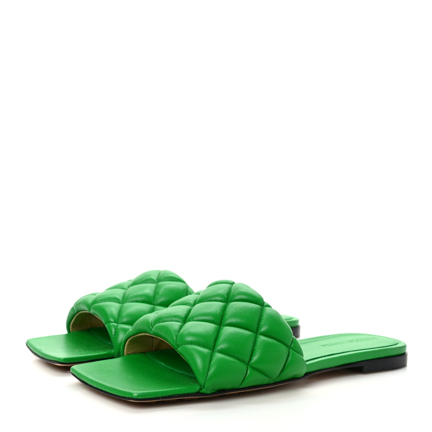 Bottega Veneta Nappa Matelasse Padded Flat Sandals 36 Parakeet 3 of 7
