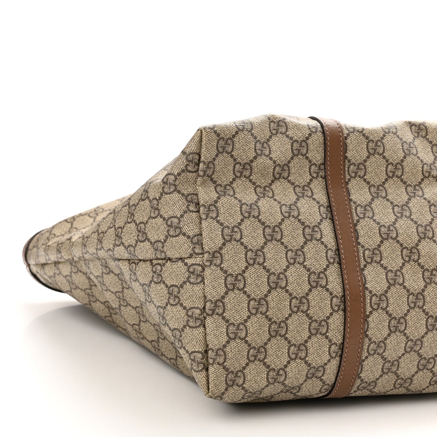 GG Supreme Monogram Medium Nice Tote Brown