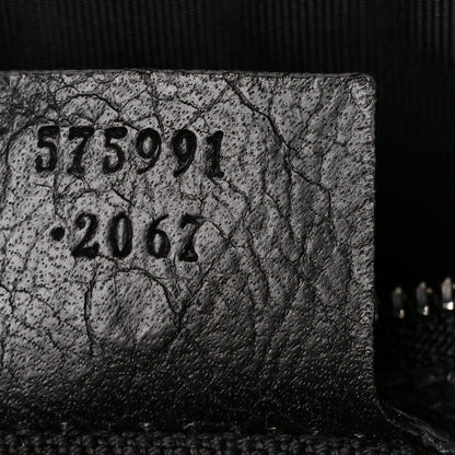 Gucci Fluffy Calfskin Morpheus Zip Pouch Black 7 of 10