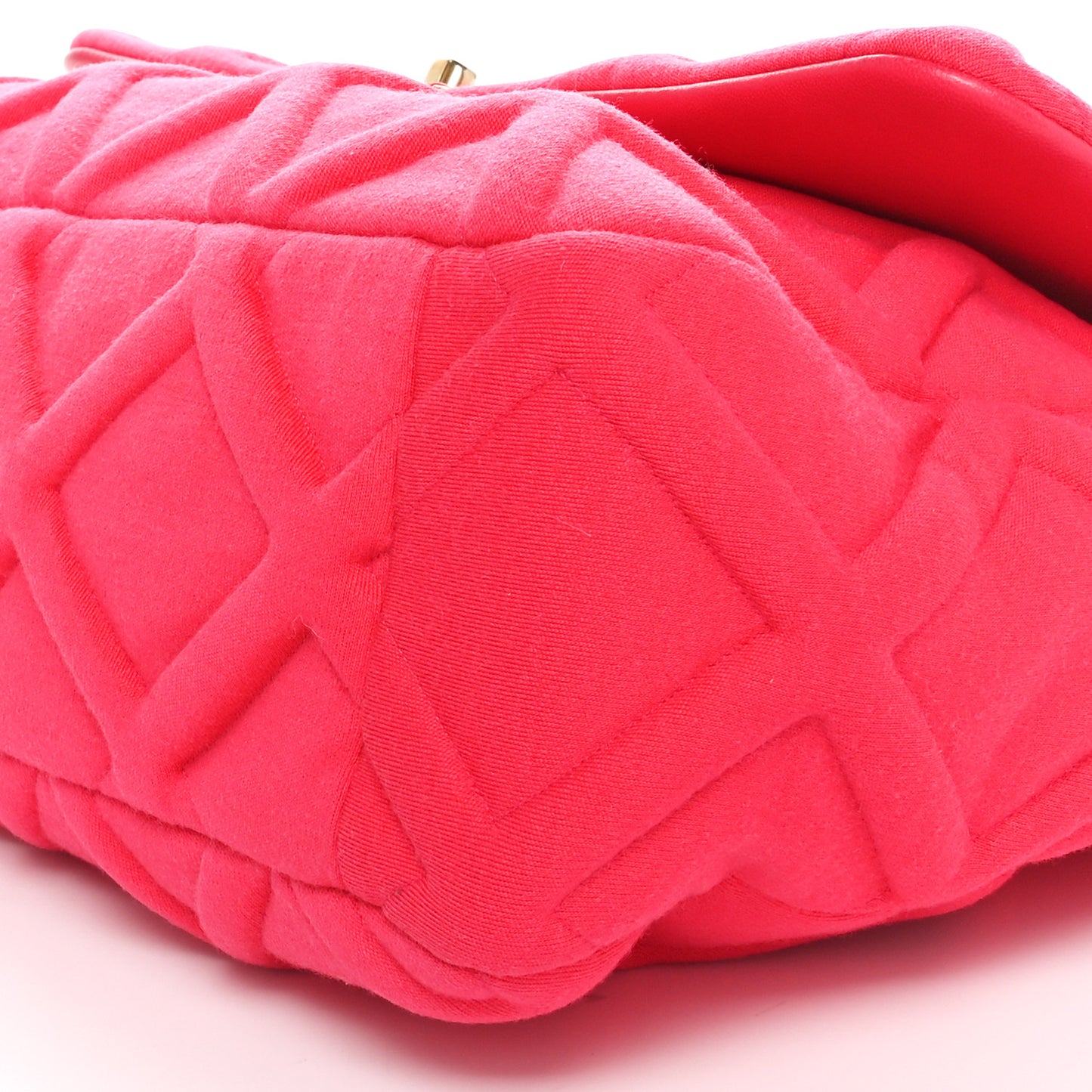 Jersey Lambskin Quilted Maxi Chanel 19 Flap Dark Pink