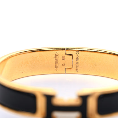 Hermes Enamel Narrow Clic Clac H Bracelet PM Black 4 of 4