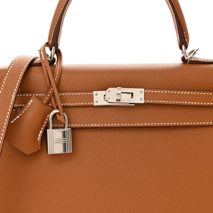 Hermes Epsom Kelly Sellier 25 Gold 8 of 11