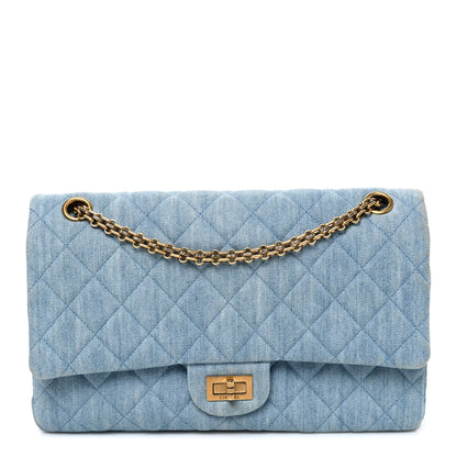 Chanel Denim Quilted 2.55 Reissue 226 Flap Light Blue 1 of 10