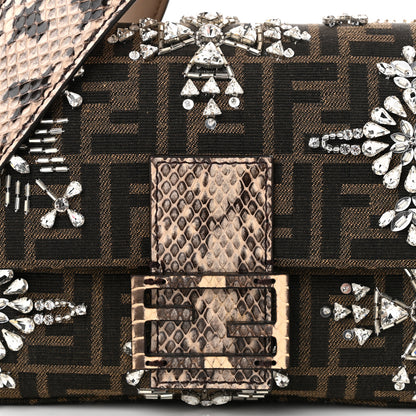 Fendi Re-Edition Elaphe Fabric Jacquard FF 1974 Embroidered Baguette Multicolor 8 of 10