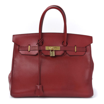 Hermes Ardennes Birkin 35 Rouge Vif 1 of 37
