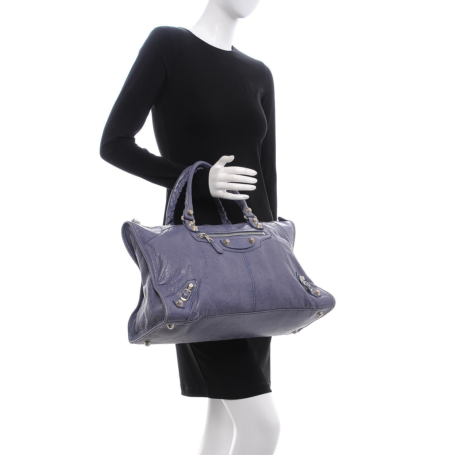 Balenciaga Agneau Giant 21 Silver Hardware Work Jacynthe 2 of 14