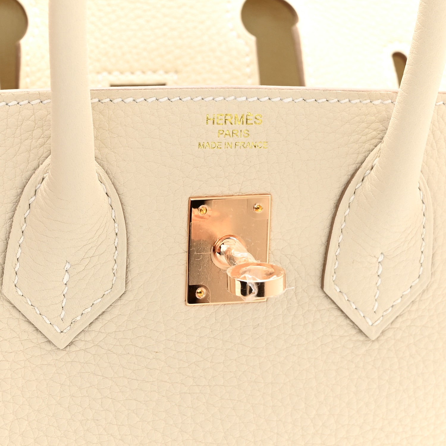 Hermes Togo Birkin 25 Craie 6 of 11