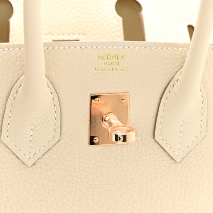 Hermes Togo Birkin 25 Craie 6 of 11