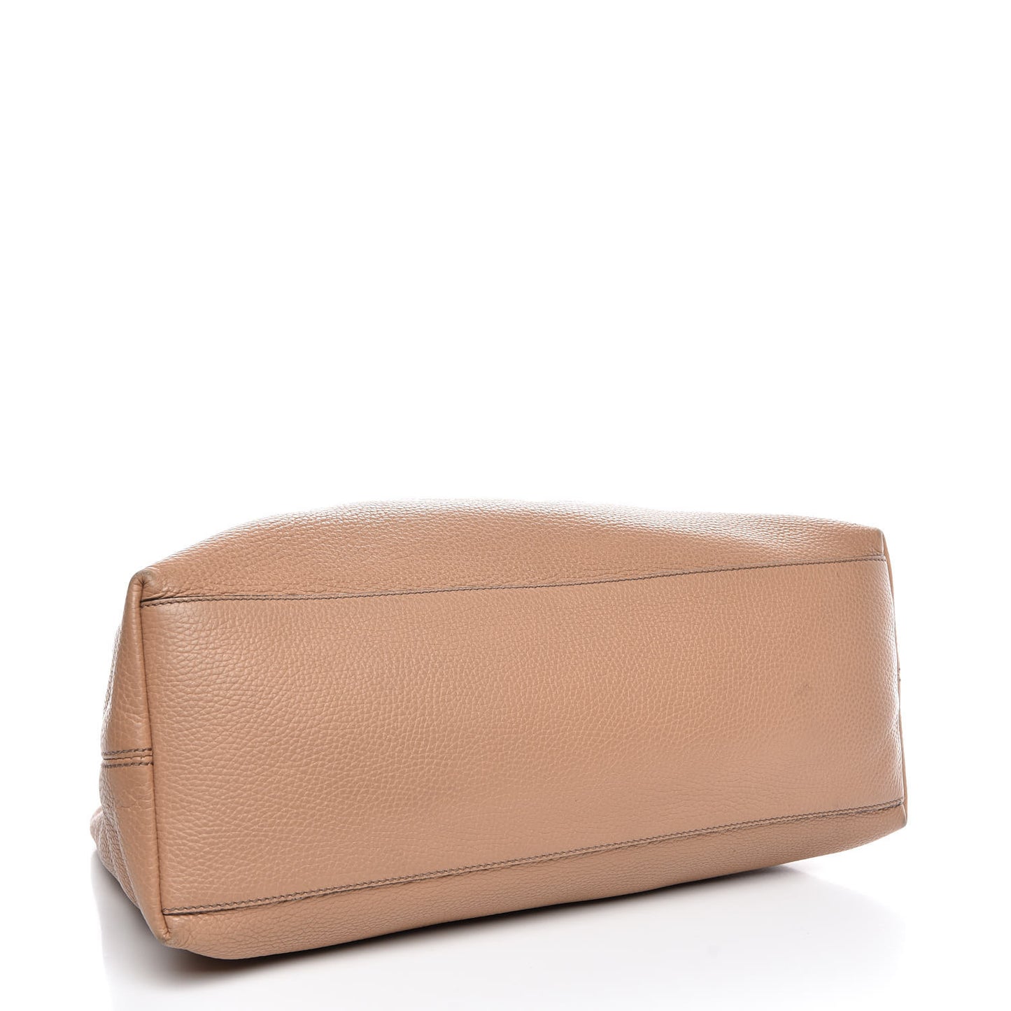 Pebbled Calfskin Medium Soho Chain Shoulder Bag Rose Beige
