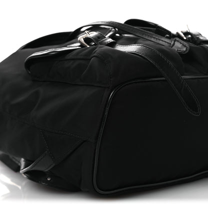 Prada Tessuto Nylon Soft Calfskin Backpack Black 8 of 10