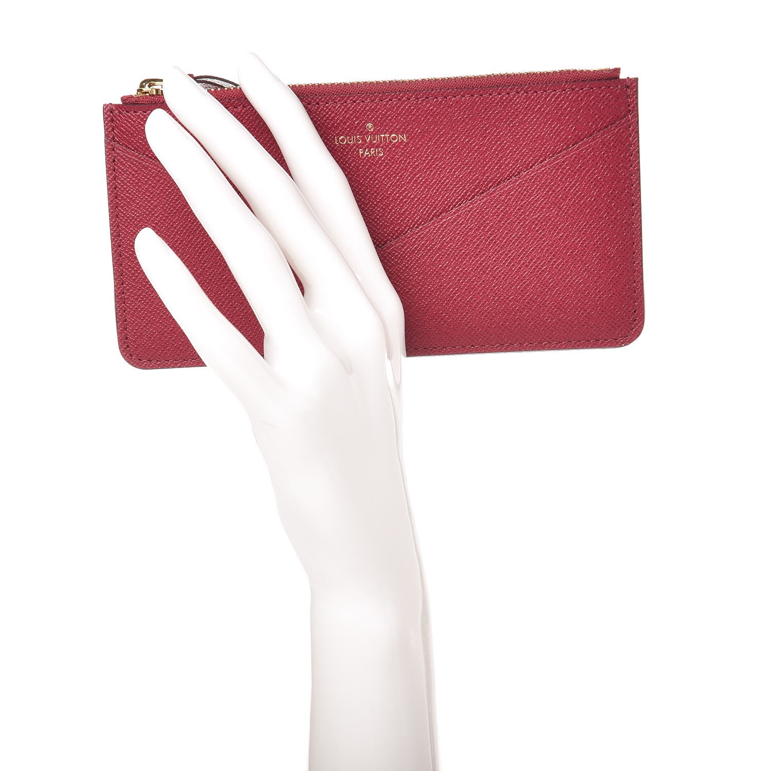 Louis Vuitton Calfskin Jeanne Wallet Zippered Insert Fuchsia 2 of 6