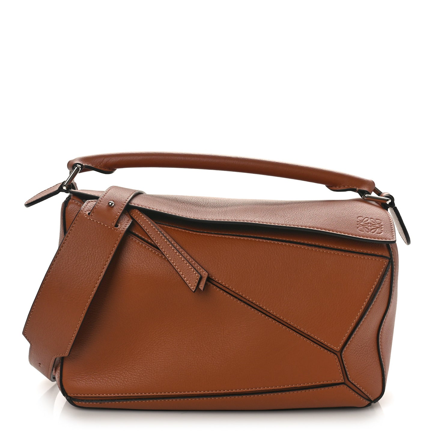 Calfskin Medium Puzzle Bag Tan