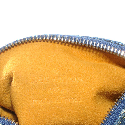 Louis Vuitton Monogram Denim Pochette Speedy PM Key Holder Blue 6 of 7