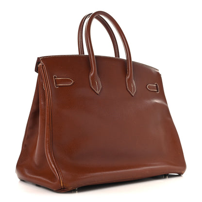 Hermes Veau Grain Lisse Birkin 35 Noisette 3 of 15