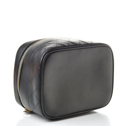 Chanel Lambskin Vanity Cosmetic Bag Black 4 of 12