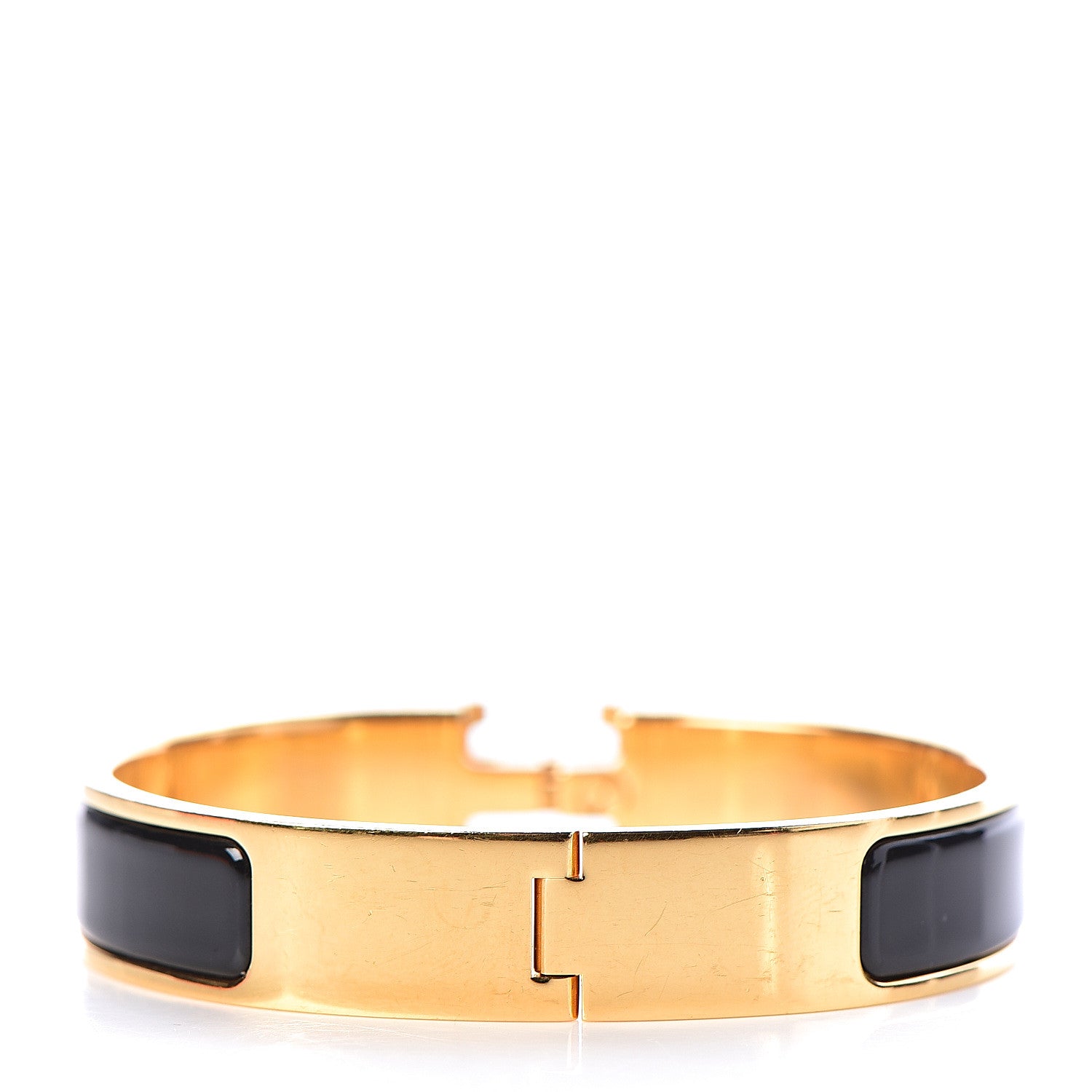 Hermes Enamel Narrow Clic Clac H Bracelet PM Black 3 of 5