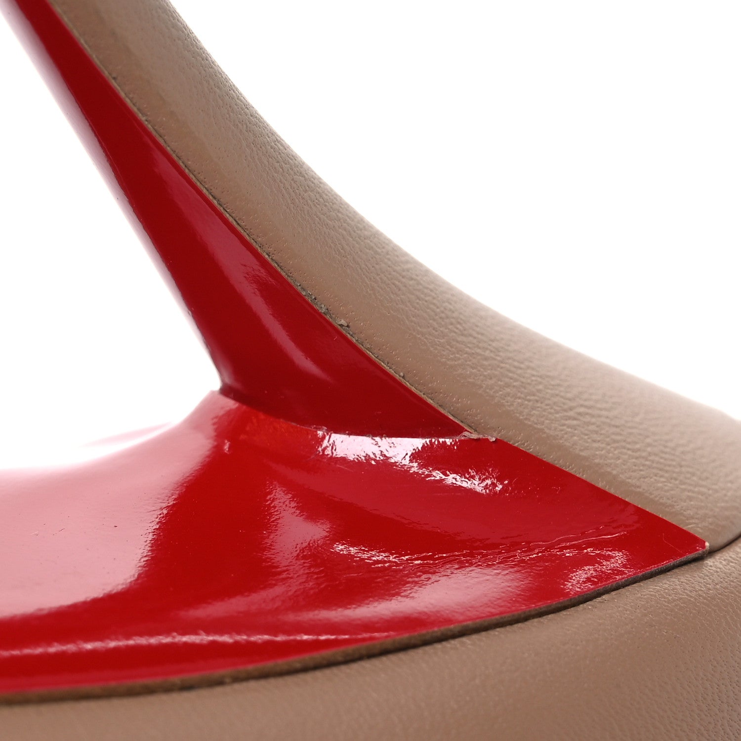 Christian Louboutin Nappa Apostrophy 85 Pumps 38.5 Nude 12 of 15