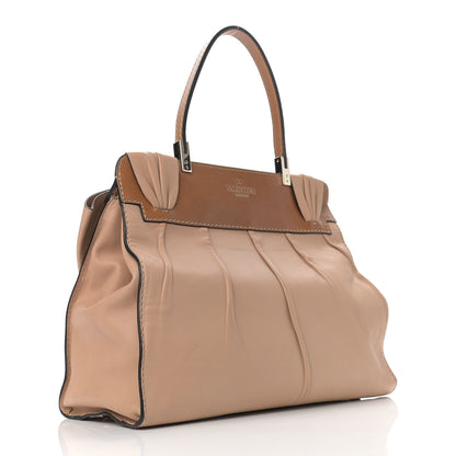 Valentino Garavani Nappa Large Aphrodite Bow Satchel Taupe 3 of 9