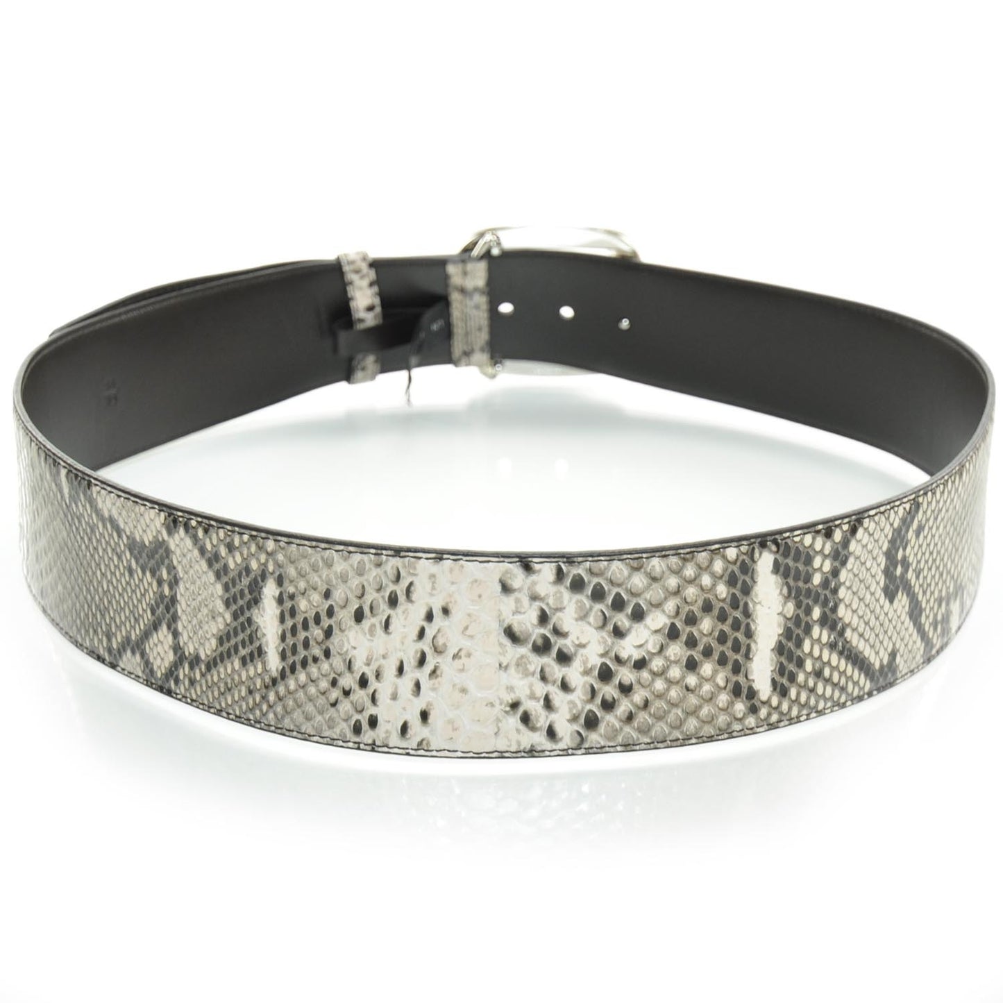Python Silver Buckle Belt 90 36