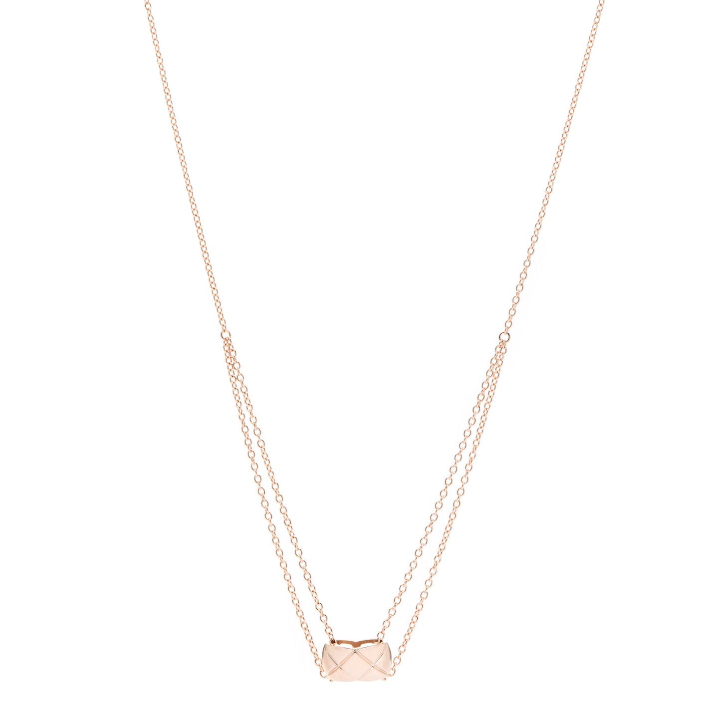 18K Beige Gold Coco Crush Pendant Necklace