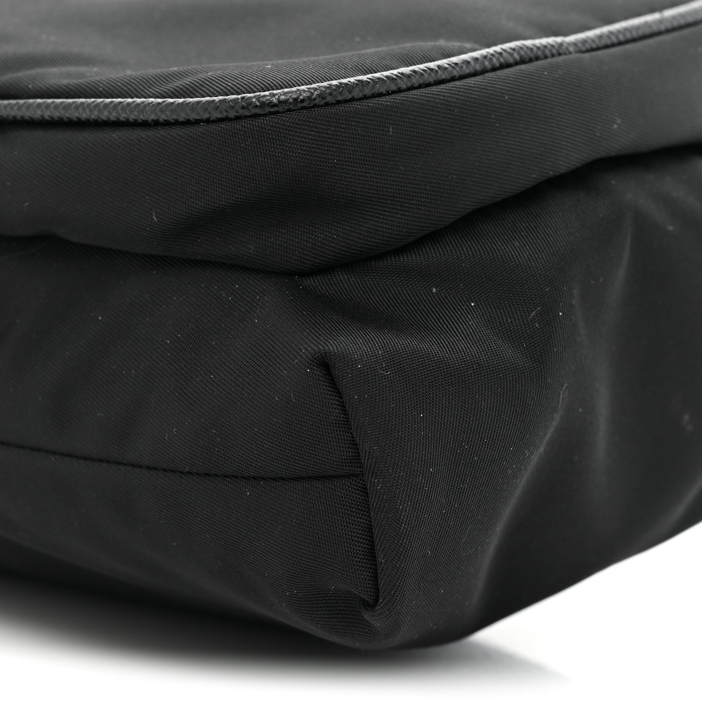 Tessuto Nylon Saffiano Phone Case Crossbody Black