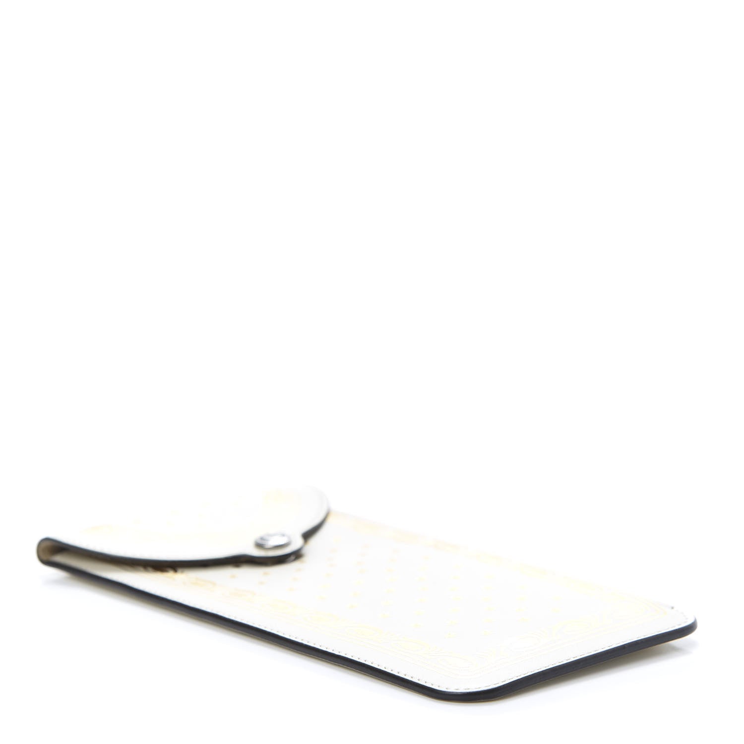 Gucci X SEGA Calfskin GUCCY Stars Sunglasses Case White Gold 4 of 7