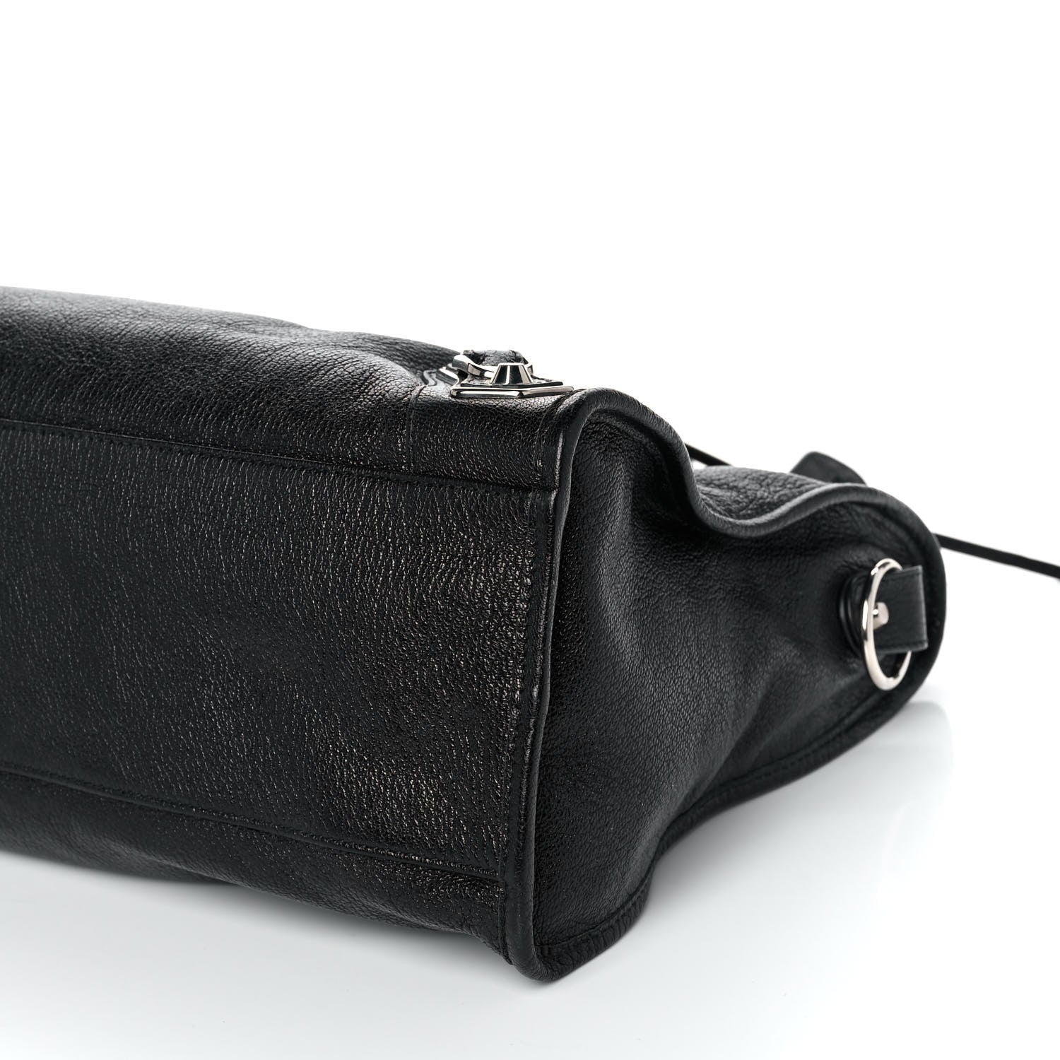 Balenciaga Chevre Silver Metallic Edge Hardware City Black 10 of 12