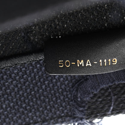 Christian Dior Canvas Embroidered Camouflage Book Tote Blue 7 of 10