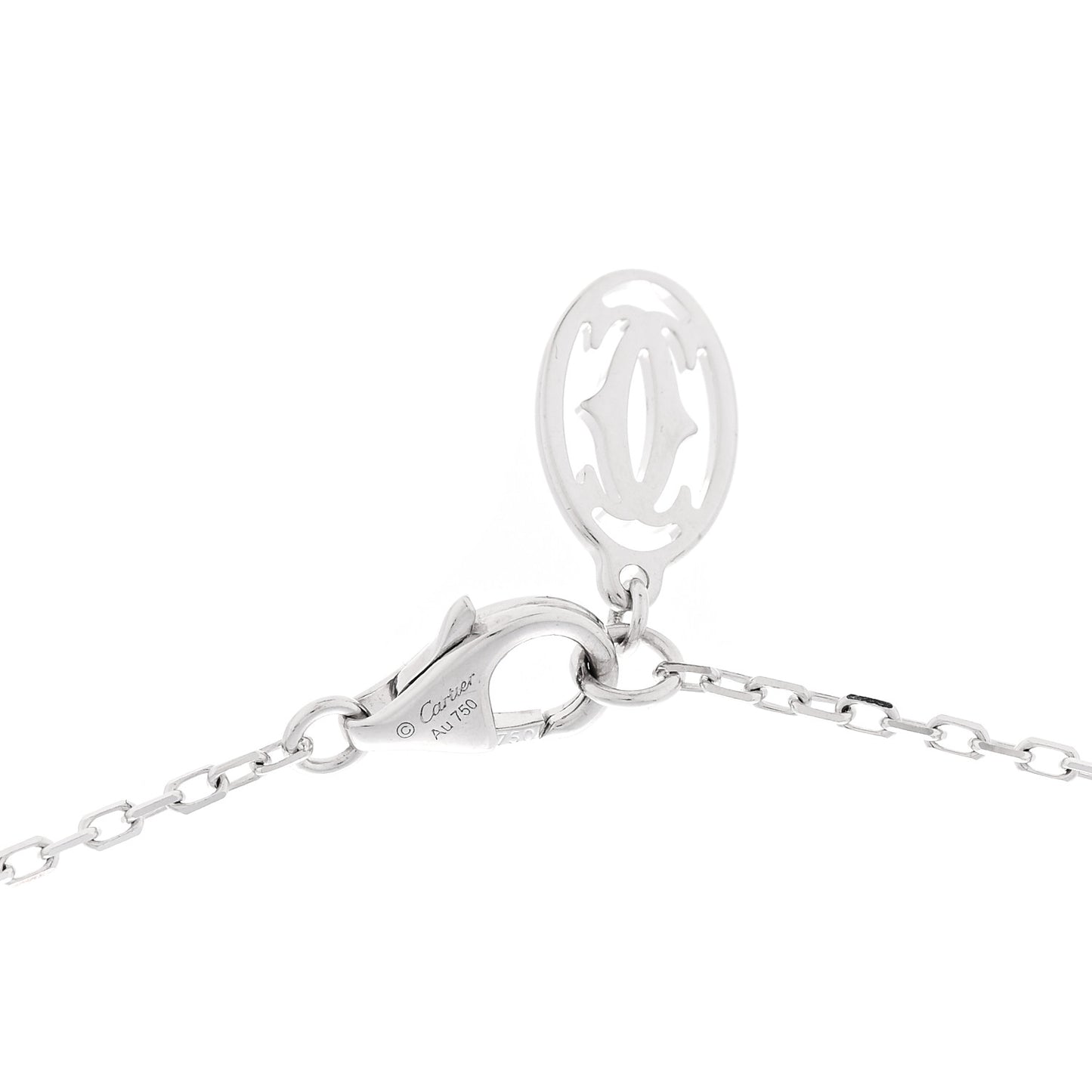 18K White Gold Diamond SM D'Amour Pendant Necklace