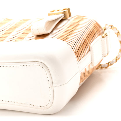 Chanel Rattan Calfskin Small Gabrielle Hobo Beige Ivory 10 of 10