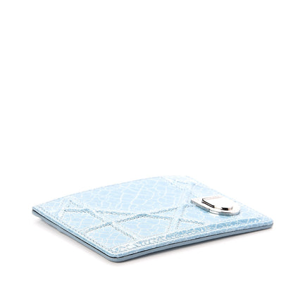 Christian Dior Ceramic Effect Cannage Diorama Card Holder Light Blue 4 of 8
