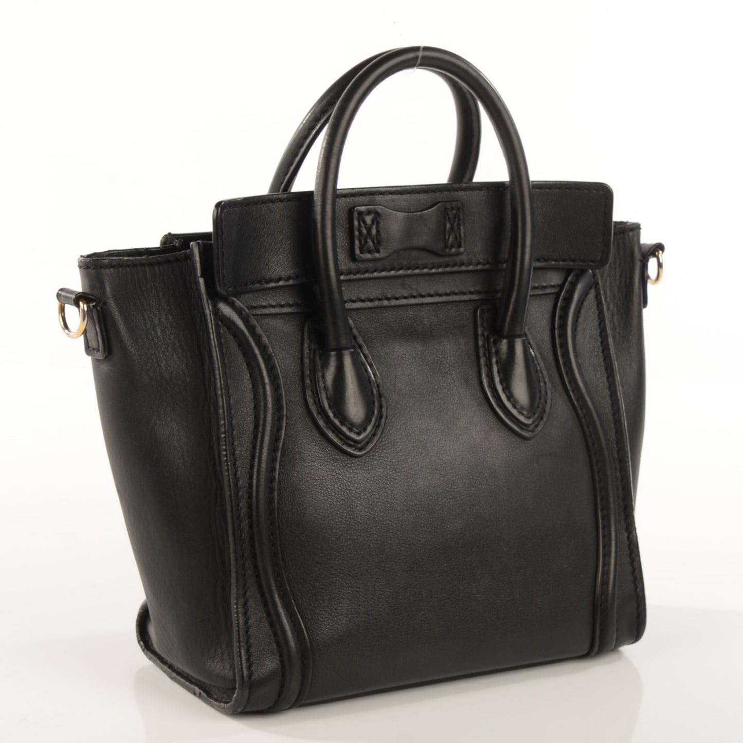 Smooth Calfskin Nano Luggage Black