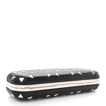 Alexander McQueen Nappa Triangle Studded Knucklebox Clutch Black 3 of 10