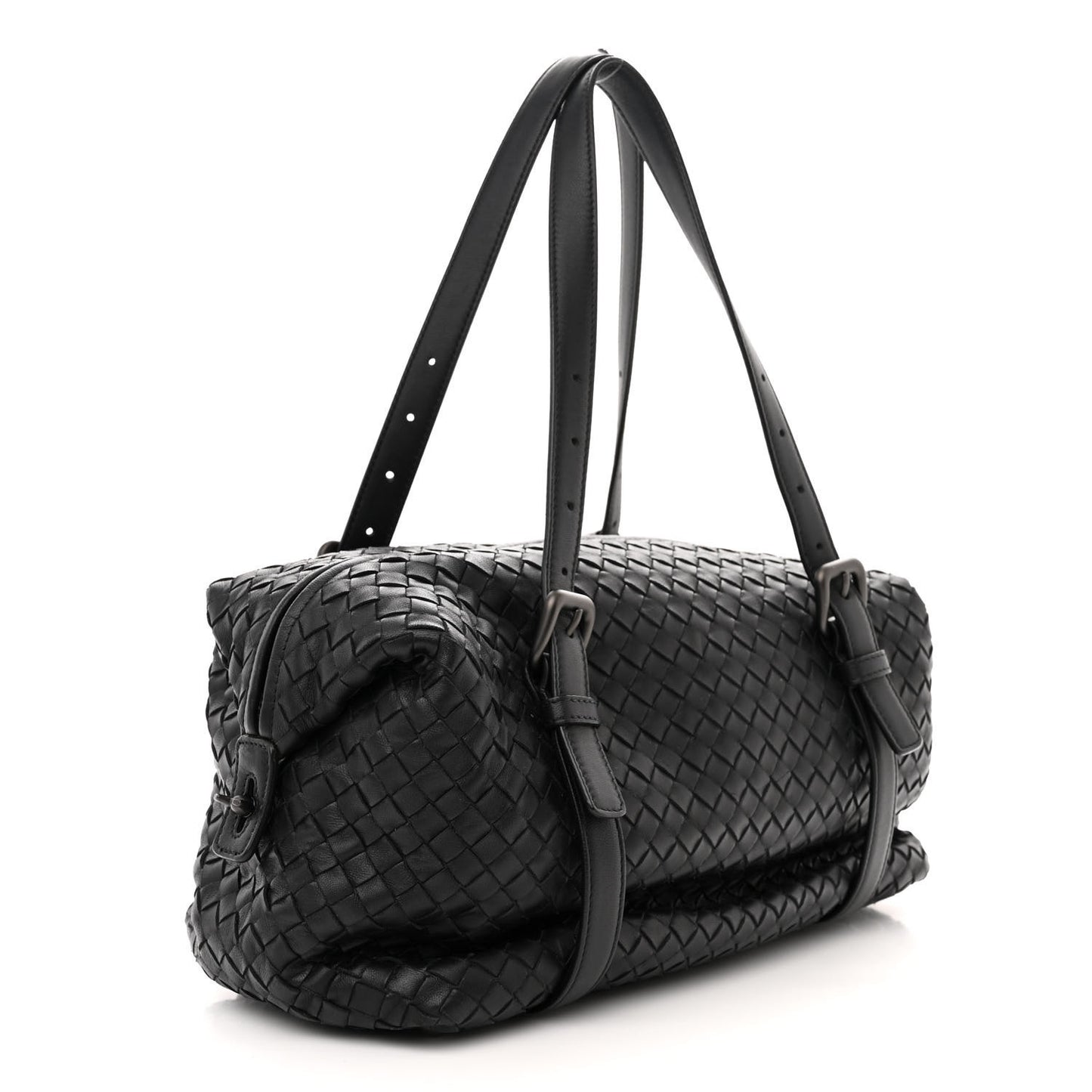 Nappa Intrecciato Montaigne Bag Black
