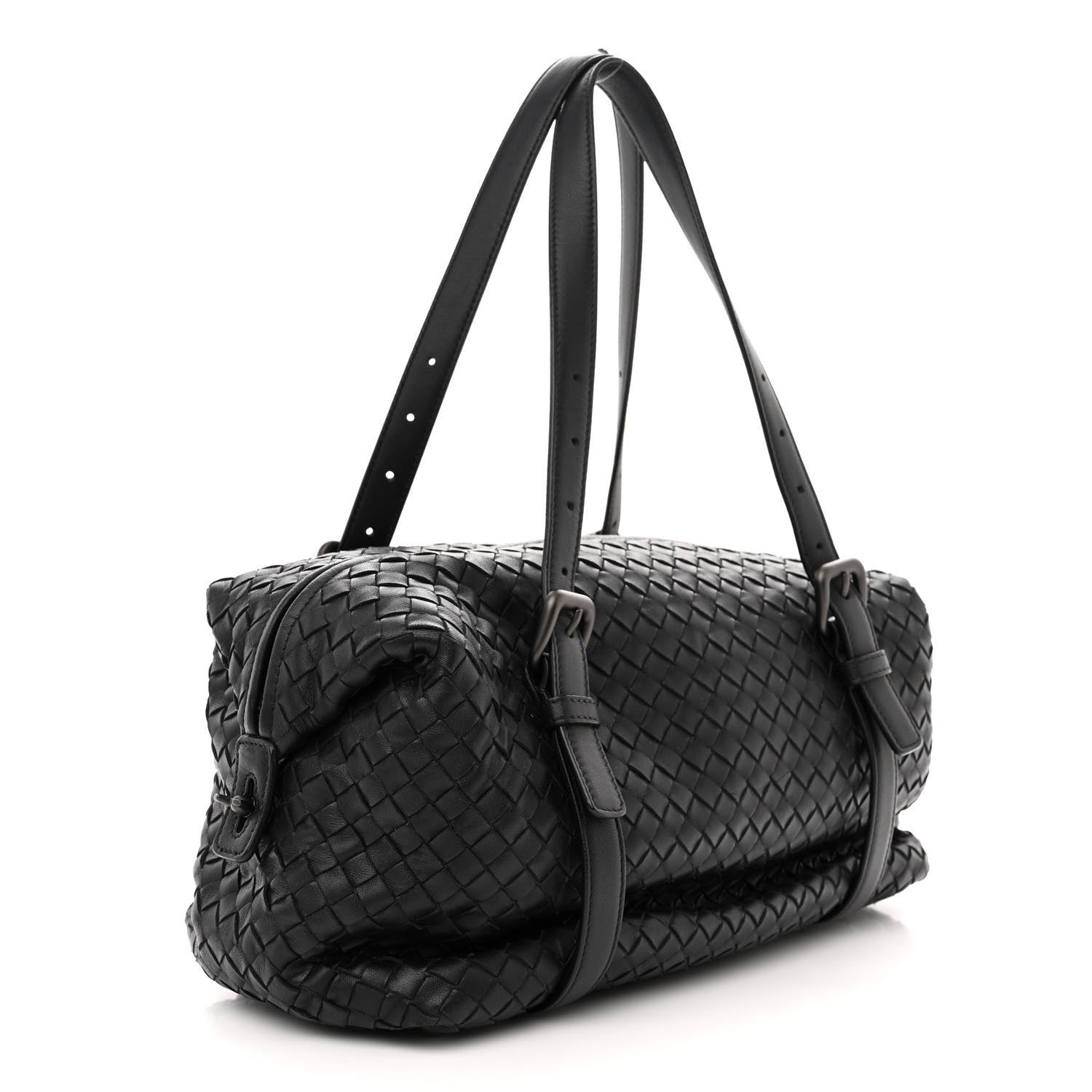Bottega Veneta Nappa Intrecciato Montaigne Bag Black 3 of 13