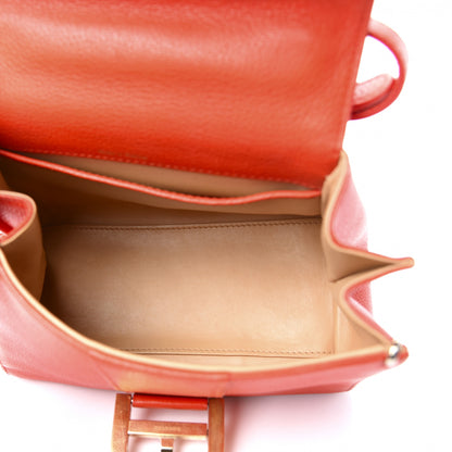 Delvaux Grained Calfskin Mini Brillant Satchel Red 5 of 13