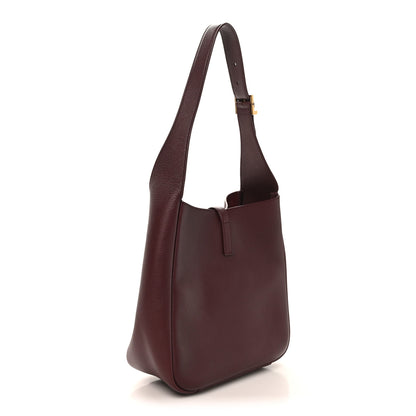 Saint Laurent Smooth Calfskin Small Le 5 A 7 Soft Hobo Rouge Legion 3 of 10