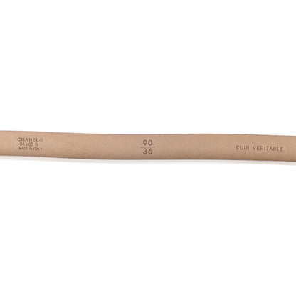 Chanel Caviar CC Skinny Belt 90 36 Brown 3 of 5