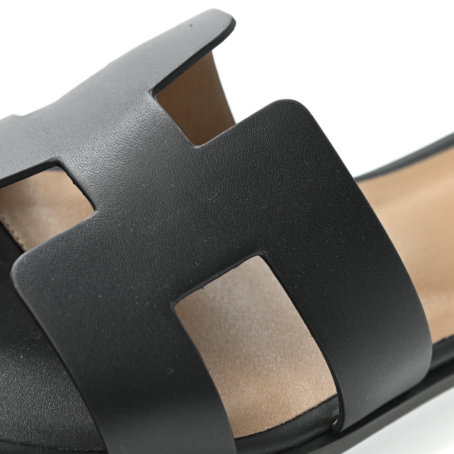 Hermes Calfskin Santorini Sandals 35 Black 9 of 9