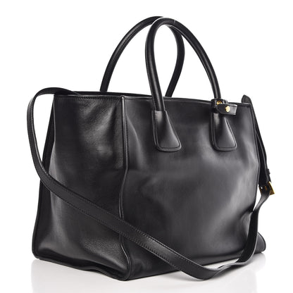 Prada Soft Calfskin Tote Black 3 of 9