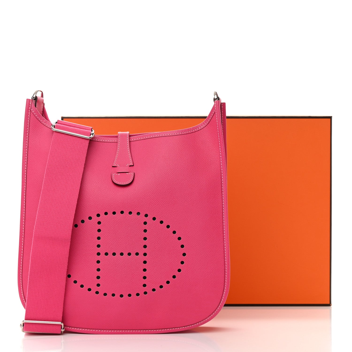 Hermes Epsom Evelyne III PM Rose Tyrien 13 of 13