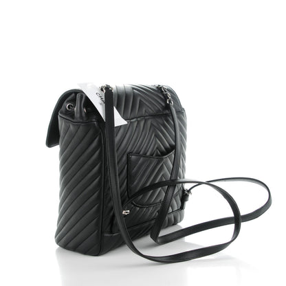 Chanel Calfskin Chevron Quilted Large Urban Spirit Backpack Black 3 of 8