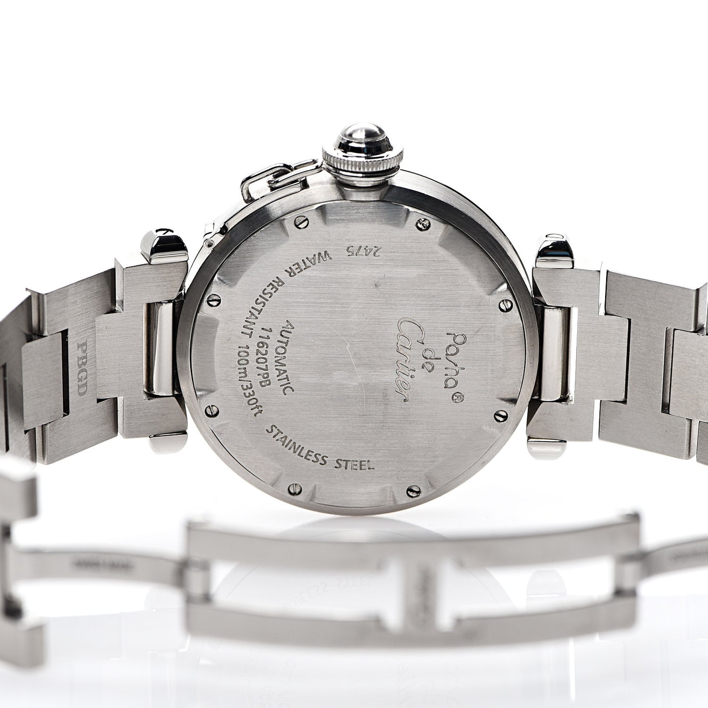 Stainless Steel 35mm Pasha C Big Date Automatic Watch Blue