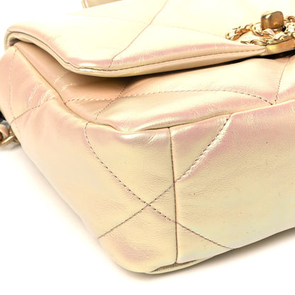 Chanel Iridescent Lambskin Quilted Medium Chanel 19 Flap Pink 8 of 9