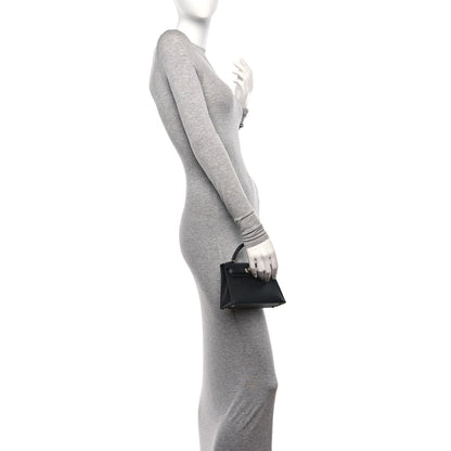 Hermes Epsom Mini Kelly Sellier 20 Black 3 of 11