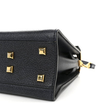 Valentino Garavani Grainy Calfskin Small My Rockstud Frame Bag Deep Denim 9 of 9