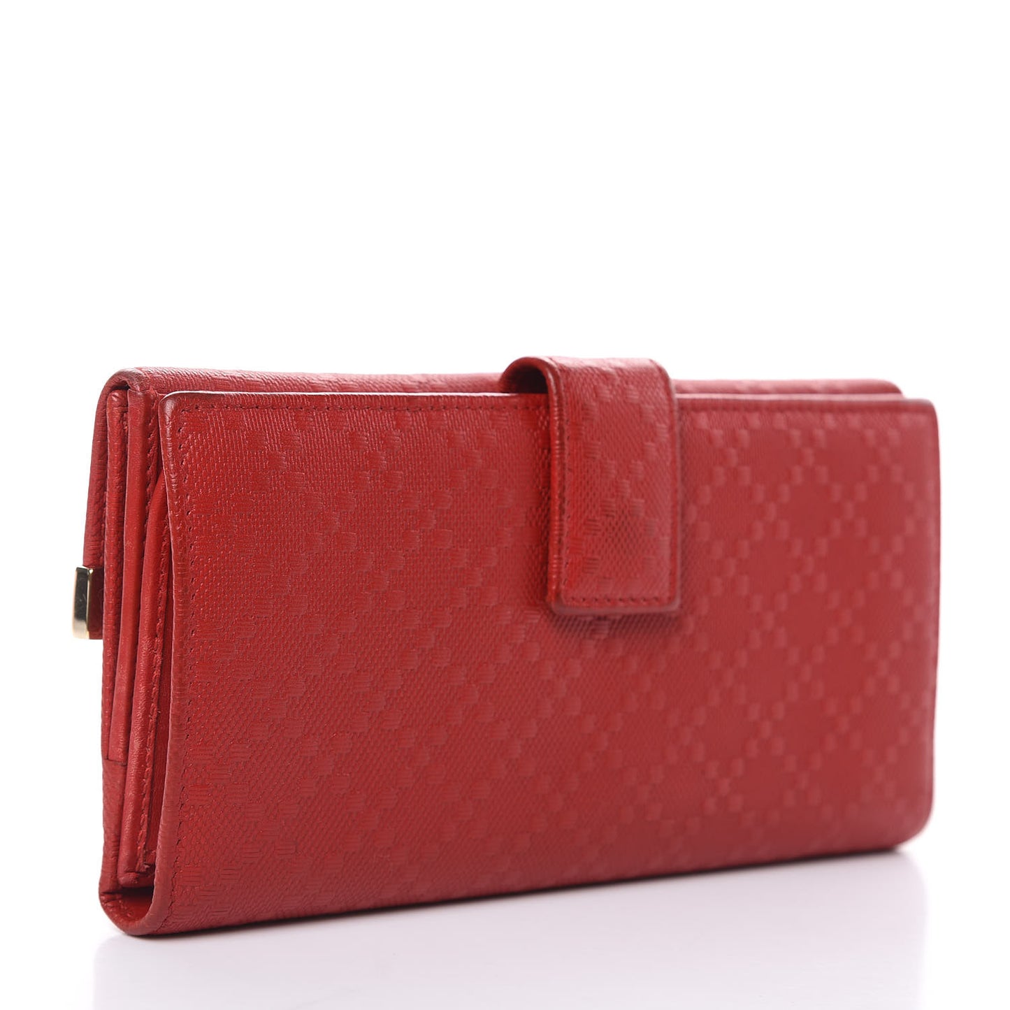 Calfskin Diamante Dice Continental Wallet Tabasco