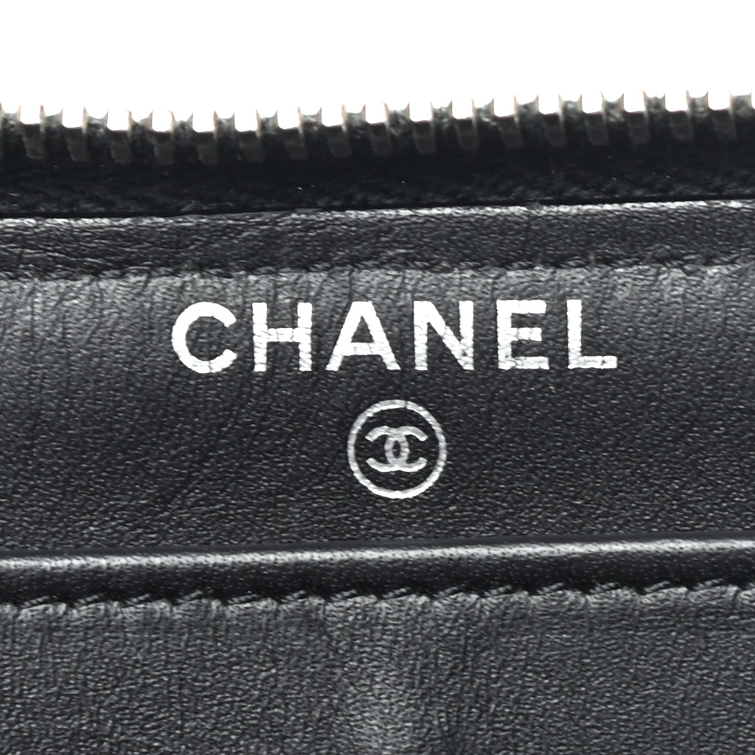 Chanel Patent Quilted Zip Around Wallet Black 6 of 8