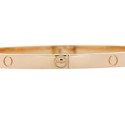 Cartier 18K Yellow Gold Small LOVE Bracelet 17 4 of 8